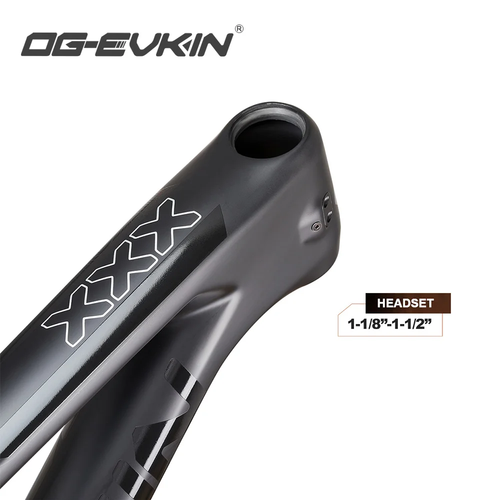 Og-evkin CF-080 Carbon Full Suspension MTB 29 Inch 12X148 29er BB92 Disc Brake Tapered Tube MTB Bike Frame