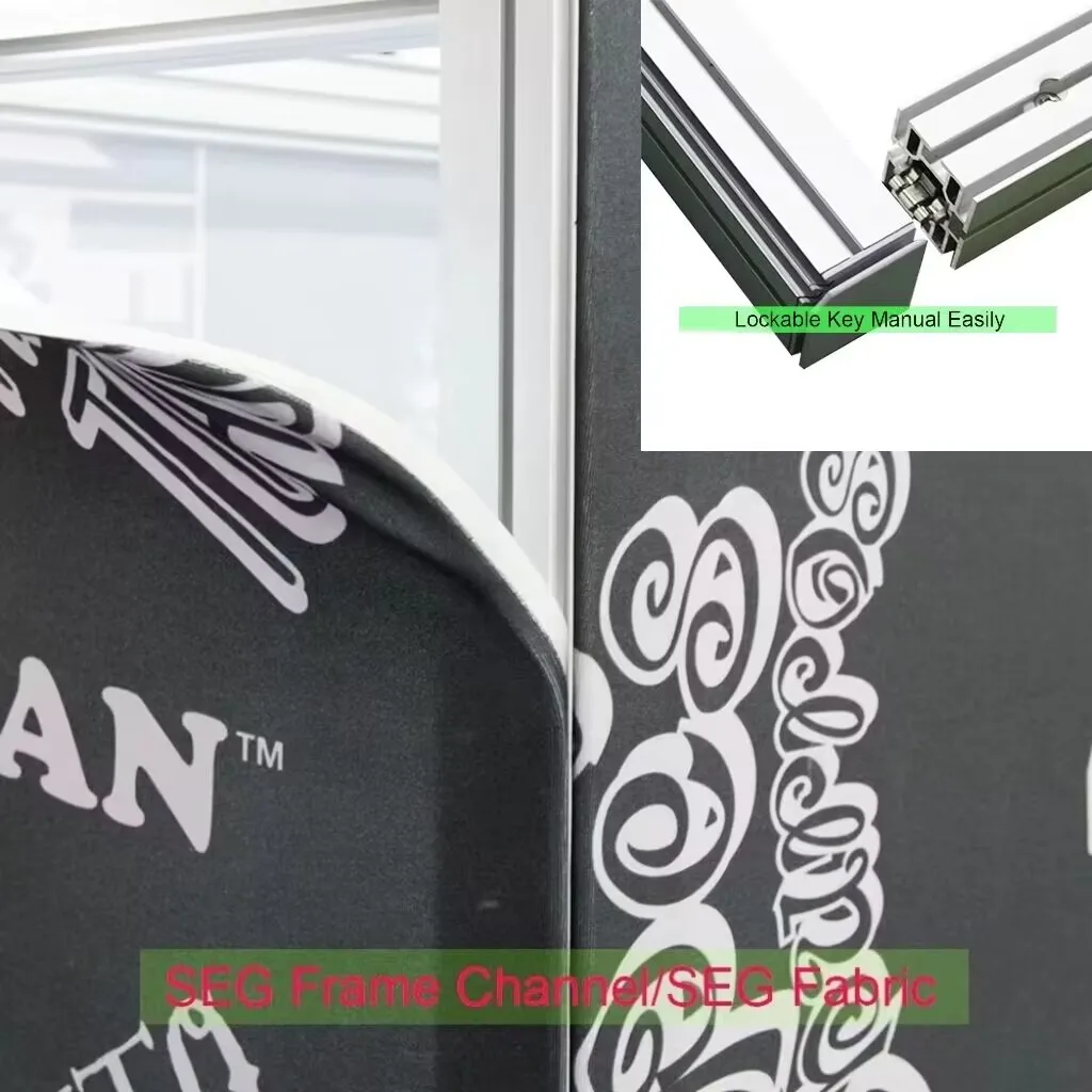 20x10 Customized Design Modular Portable LED SEG Backlit Advertising Display Booth Trade Show