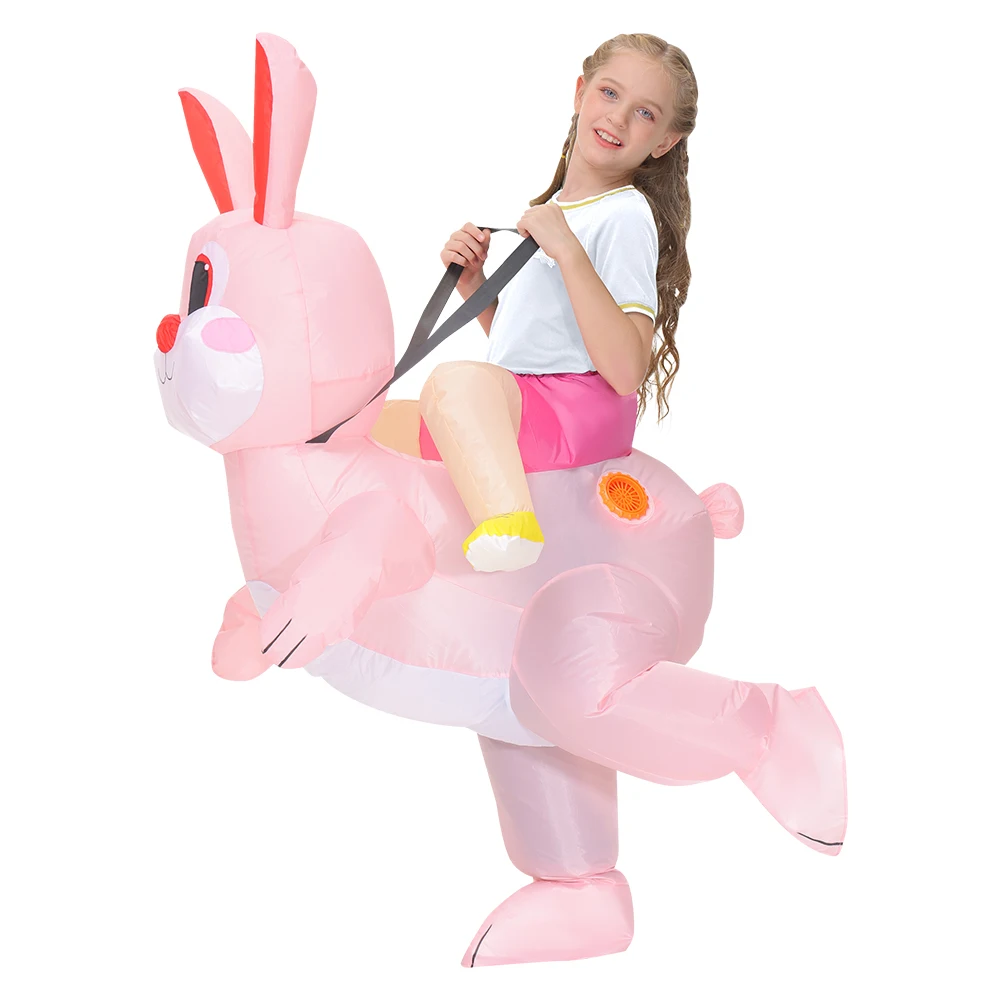 New Adult Kids Sexy Bunny Rabbit Inflatable Costumes Easter Cosplay Costume Halloween Purim Party Role Play