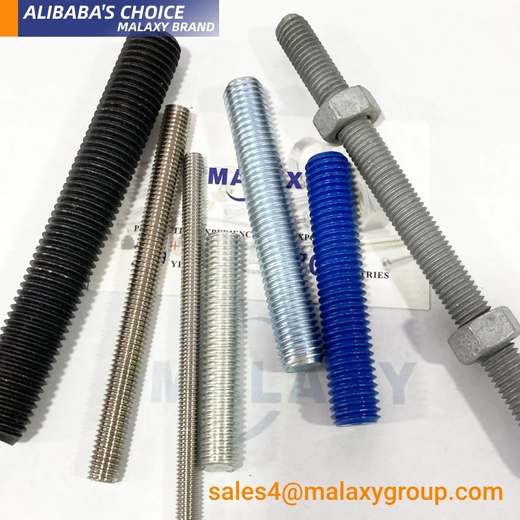 MALAXY China Manufacturer Threaded Rod Din 975 Galvanized Hollow Threaded Rod