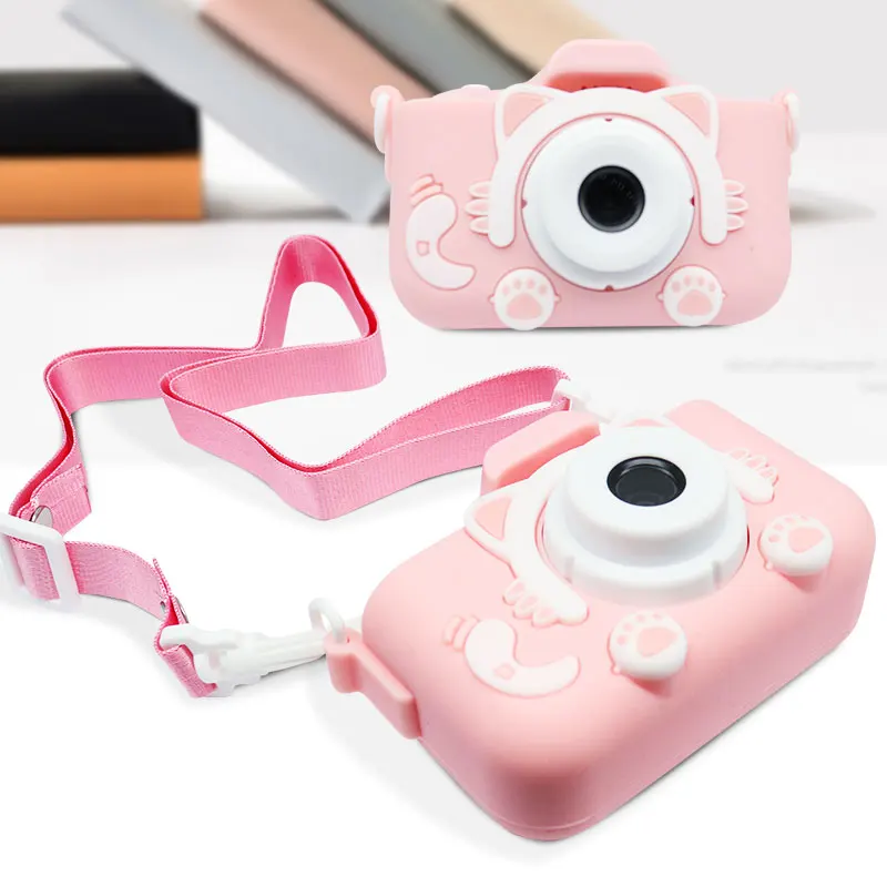 Games Camera Toys Shockproof Cute Shape Cam Video Recorder Function Mini Digital Camera 2.0 IPS Screen 1080P HD Children Gift