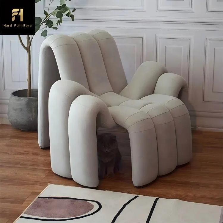 Creative Customized Web Red Personality Design Spider Shape Single Sofa Chair For Living Room Chaise