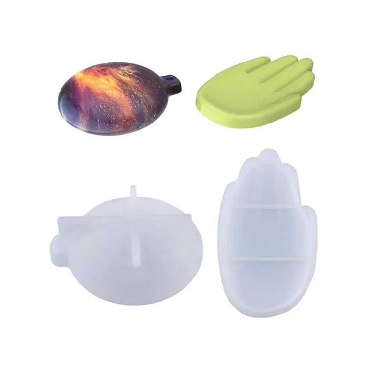 DIY Hand Shaped Jewelry Box Candle Molds Home Decoration Tray Plaster Silicone Handmade Light Bulb Mould Home Crafts Decor Tools
