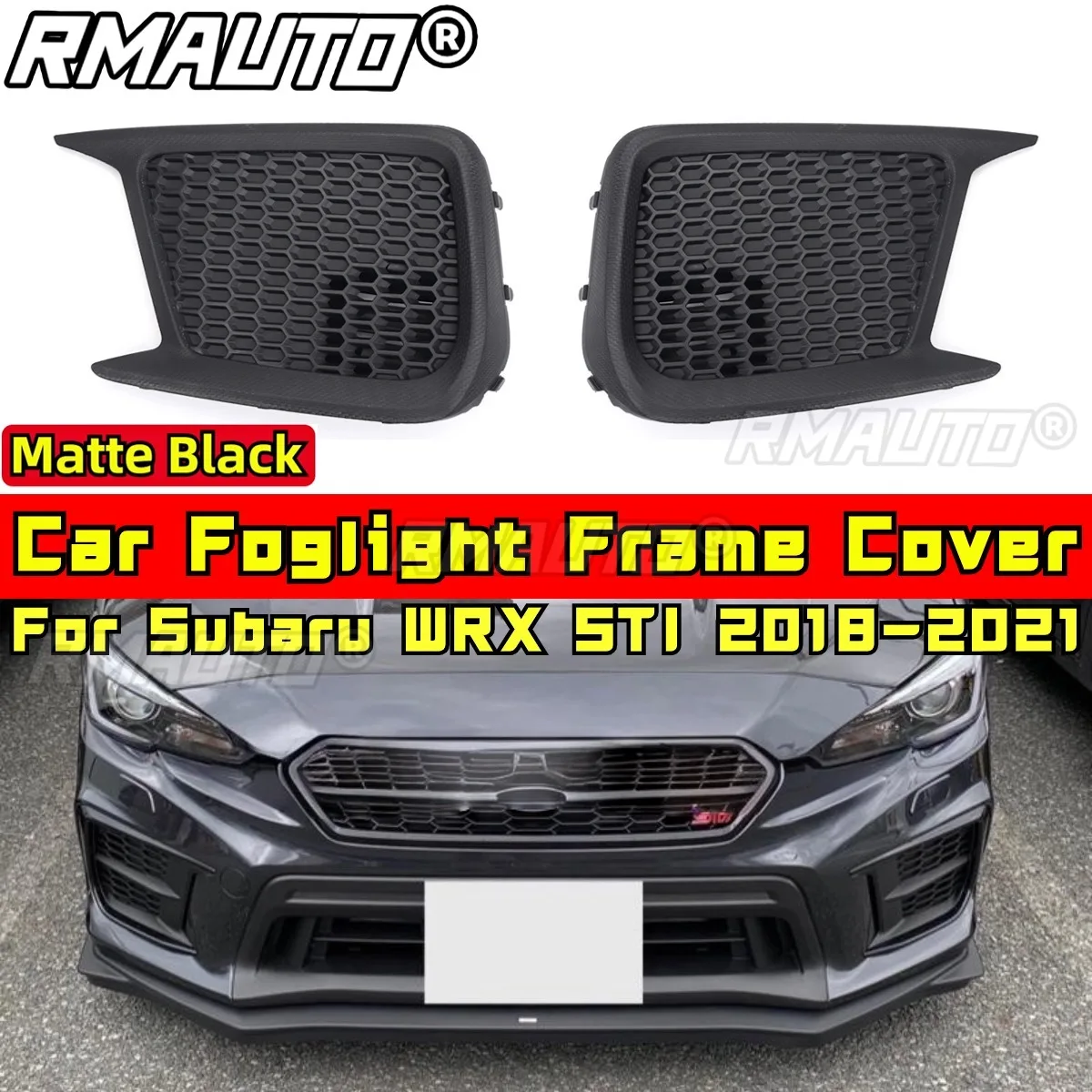 Для WRX STI 2018-2021 Комплект кузова для противотуманных фар Крышка противотуманной фары Subaru автомобильные аксессуары
