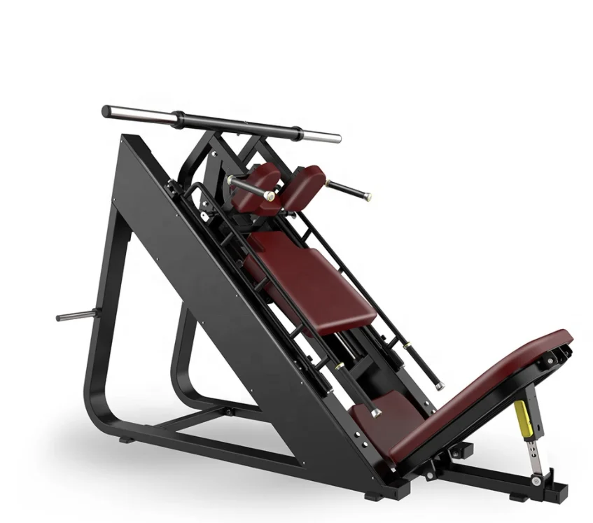 High quality Commercial Strength Machine Bodybuilding  Gym fitness Exercise  steel plate loaded 45 degree leg press hack squat