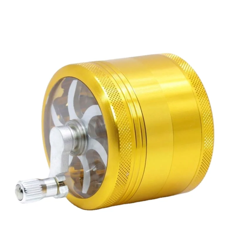 
Wholesale Hand Crank Smoking Grinders Crusher Tobacco Cutter Grinder Metal Hand Muller Weed Accessories 