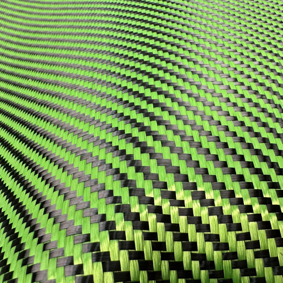 Factory custom high quality color carbon fiber cloth mixed jacquard 3K high strength fabric
