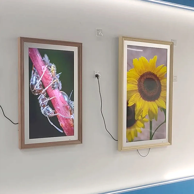 Wholesale 21.5/32 inch frameo wall mount art frame digital NFT display wifi 4K IPS matte screen digital photo frame