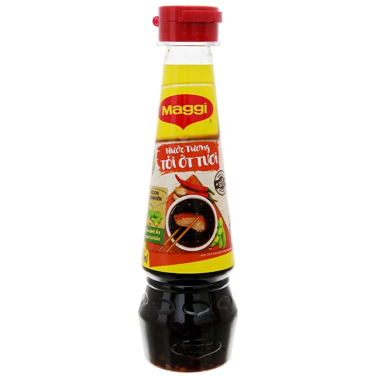 SOY SAUCE WITH GARLIC AND CHILI 200ML