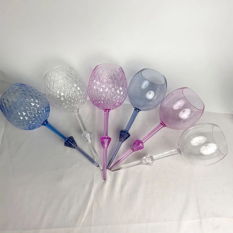 Customizable Beach Swimming Pool Sea Acrylic Plastic Food Grade Floating Wine Glass Goblets Cups