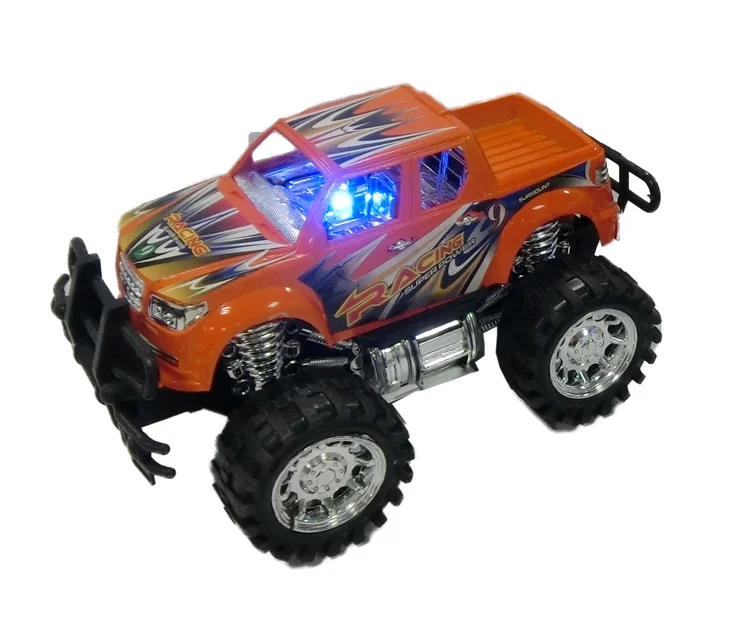 Amazon hot-selling low-cost kid intellectual toy car with light inertia off-road car toy