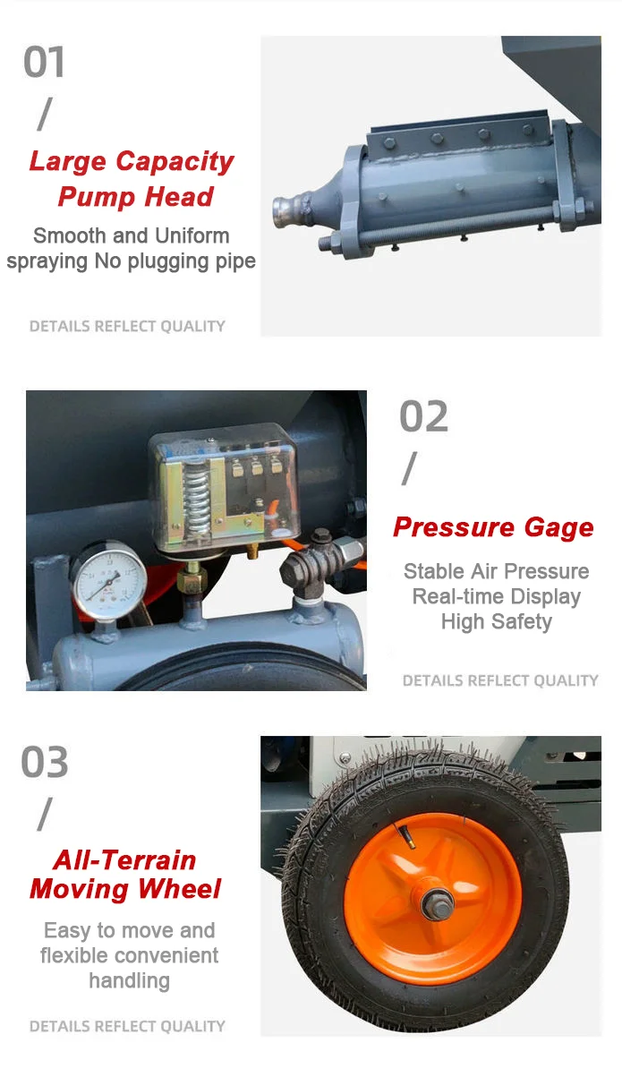 concrete machinery  Hot sale concrete Mortar spray/spraying plastering machine/shot crete rotor stator concrete pump