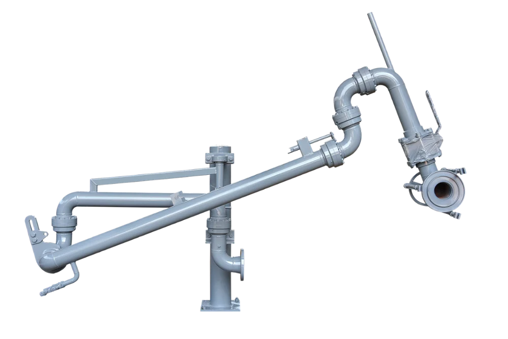 Aluminium Carbon steel AISI 316  quantitative loading gasoline and  Diesel fuel train loading arms for skid-mounted
