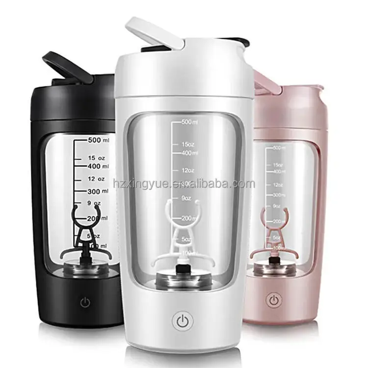 2023 20oz protein powder mixer shaker cups electric portable shake bottle rechargeable mixer cup blender for Gym Sport