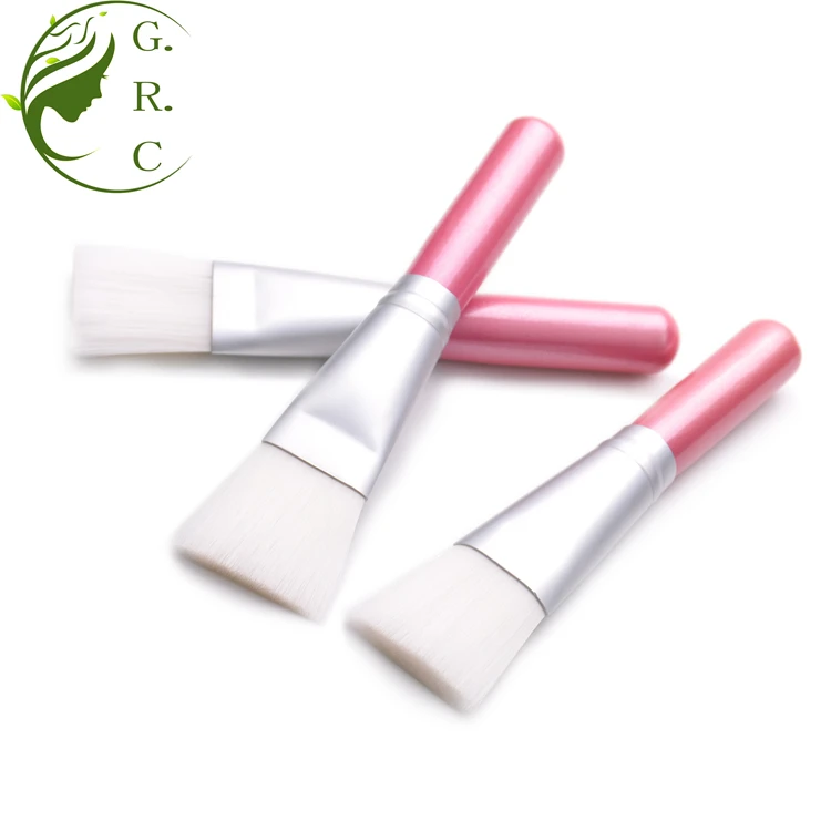 Skincare Custom-Logo-Face Mask -Brushes Single Private Label Black White Pink Single Mini Facial Clay Mask Brush
