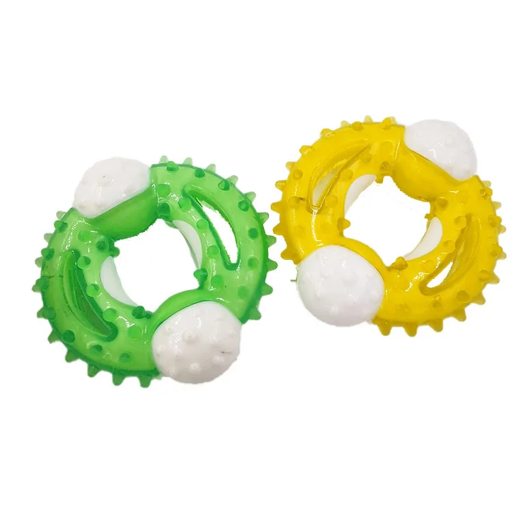 Hot sale creative dog toothbrush natural soft TPR alphabet molar stick play dog chew dental toys