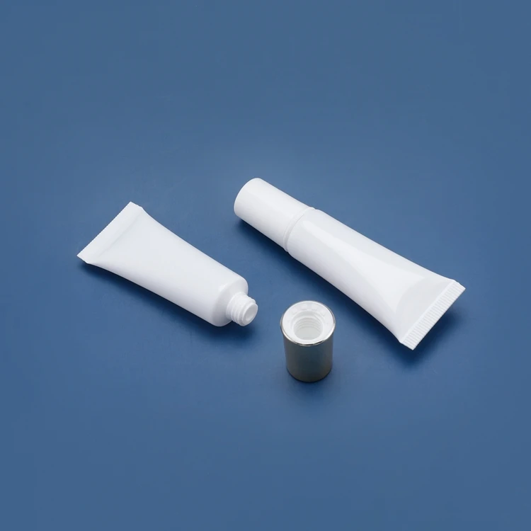 20ml Refillable Cute Sample Clear Printed White Plastic Tube Cosmetic Packaging Eco Friendly Foam Cosmetic Tube
