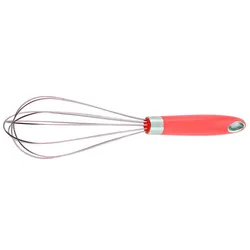 OEM Wholesale Cheap Kitchen Tools 10in Egg Tools Colourful Dots Handle Egg Beater Plastic Mixer Whisk