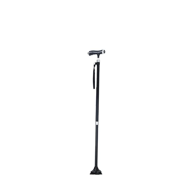 High-quality outdoor LED aluminum alloy crutches multi functional cane walking stick for old people