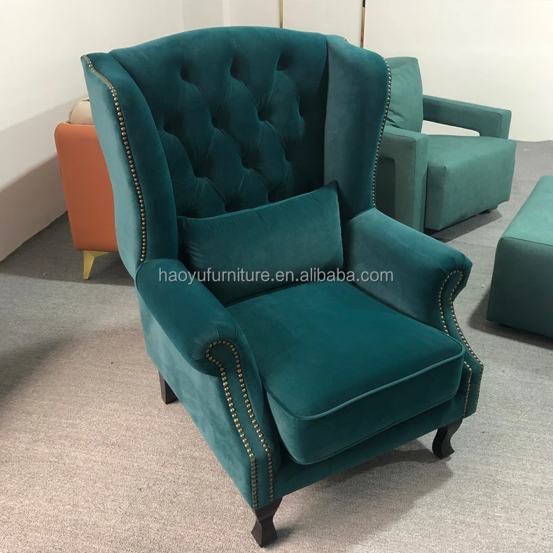 Recliner Soft Cushion Lounge Adult Leisure Reading Study  green Living Room Furniture Sofa Chair