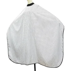 High Quality Hair Cutting Cape Salon New Design Silicone Neck Waterproof Hairdressing Stripe Barber Capes Apron