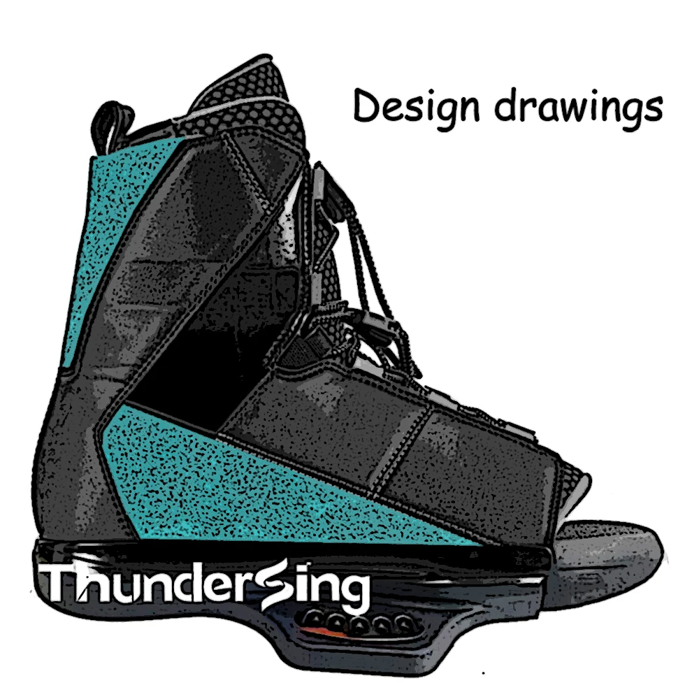 Custom Mens Wakeboard Fits Boot Womens waterski Shoes Wakeboard Bindings