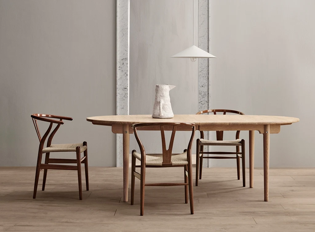 Dining Room Living Room Y Chairs Vintage Wishbone Chair Classic Solid Wood & Natural Rattan Seat Comfortable Multiple Functions