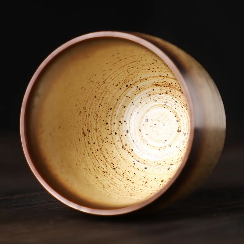Hot Sale Japanese Korean Style Coarse Ceramic Stoneware Mug Sake Cups For Giveaways