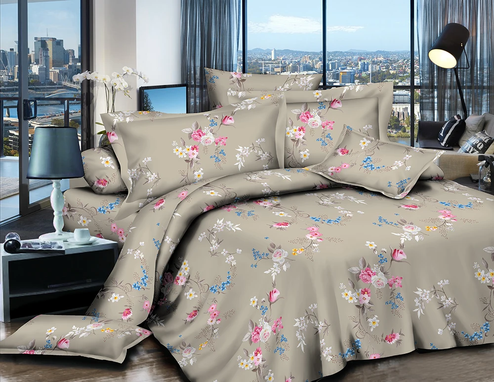 Hot Sale  HIGH QUALITY 100% polyester print fabric for home textile bed sheet  wholesale with more than 300 weaving machines