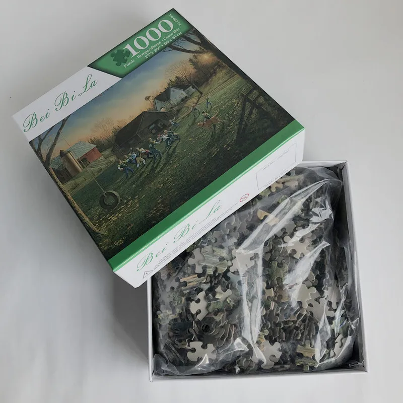 wholesale manufacturers custom puzzle 1000 2000 pieces blank  jigsaw floor puzzle