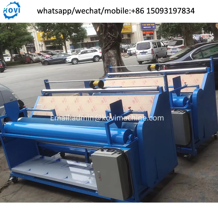 fabric roll measuring cutting machine fabric inspection and rolling machine
