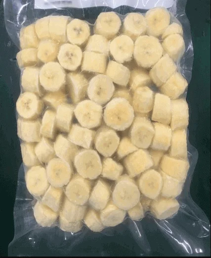 Good Quality Frozen Fruit Vacuum Packed Organic Processed IQF Freezing Process Dices Slices Banana From Vietnam