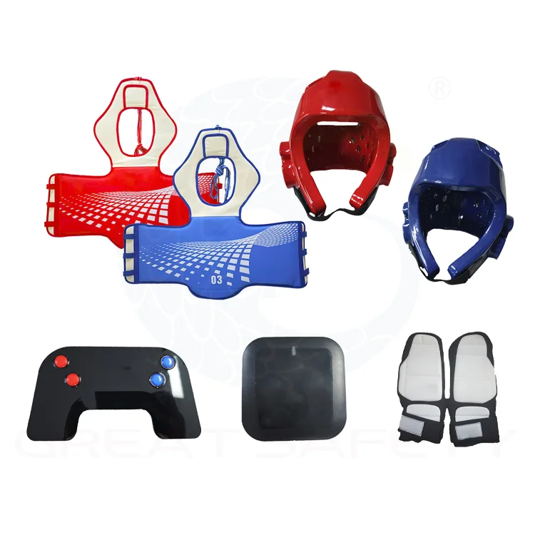 Hot TaeKwonDo Protective Gear Soft PU material Electronic Protective Gear Custom size Taekwondo foot guard WT dobok