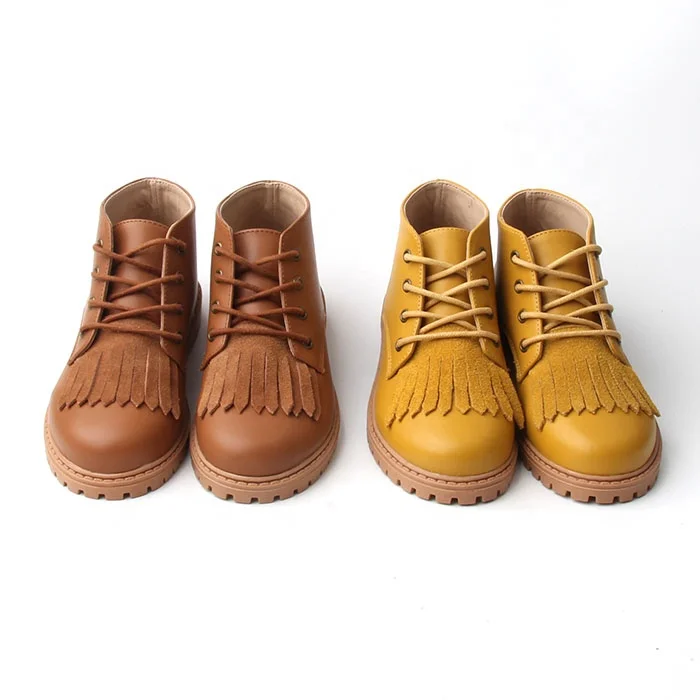 Mix Color Fashionable Kids Leather Boots Girls Children Boots