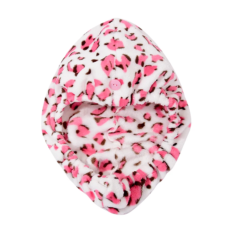 LATTLIV Lightweight Soft Absorbent Hair Drying Towel Microfiber Quick Dry Hair Drying Cap for Female