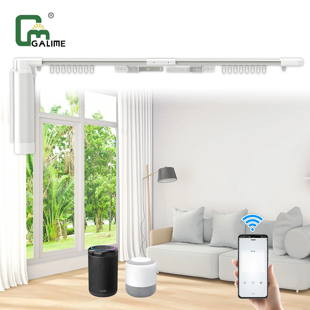 Galime Wholesale Sale Office Window Custom Home automatic curtain rod price