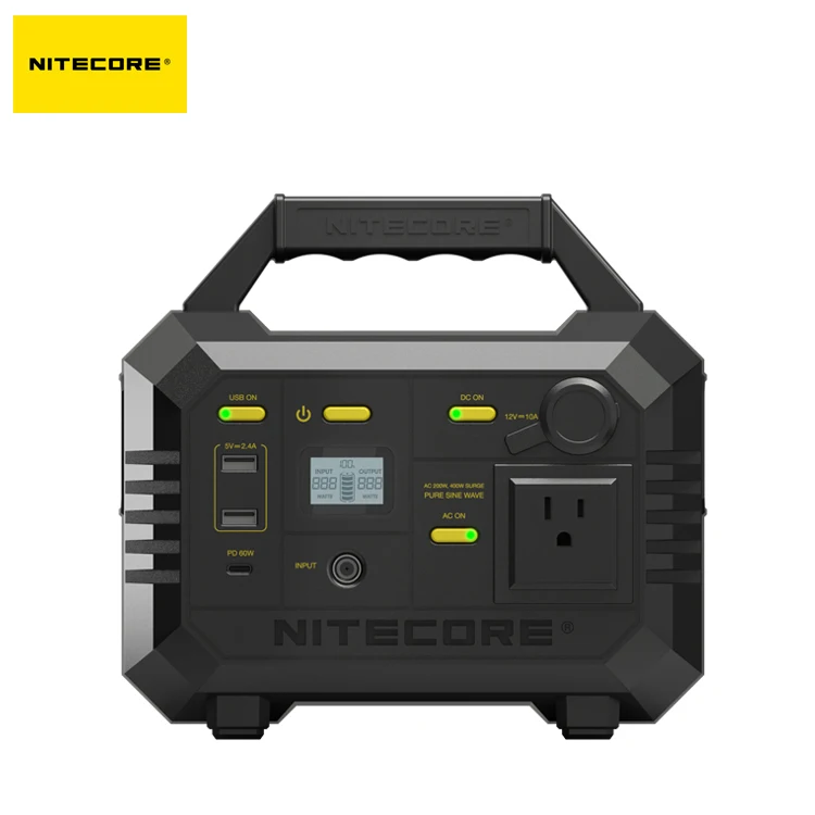 Уличная электростанция NITECORE NES300, портативный солнечный генератор, 200 Вт, зарядная станция для аккумулятора, для отдыха на природе