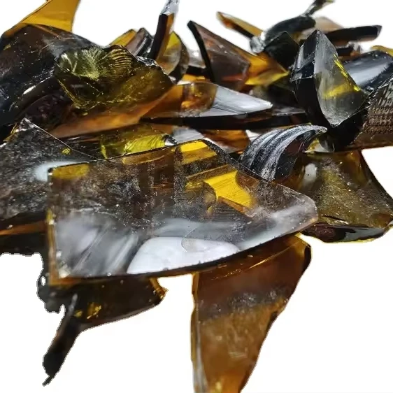 Brown Glass Scrap Amber Bottle Broken Glass Cullet Wholesale Crushed Glass