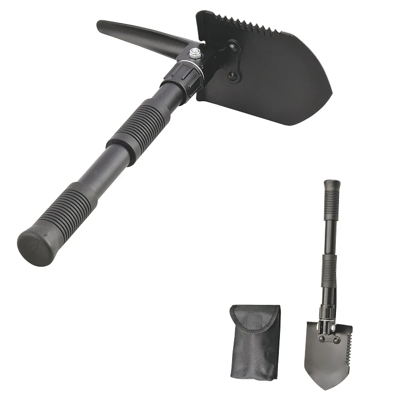 Multi Function Multipurpose folding Shovel, small size camping shovel foldable