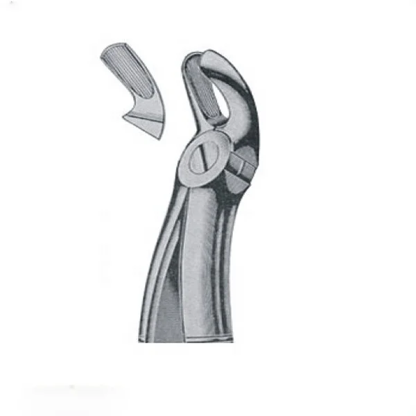 Surgical Dental Teeth Care Root Tooth Extracting Forceps Solid Metal Fig 19 Dentist Lab Clamp Forceps Manual Power Source