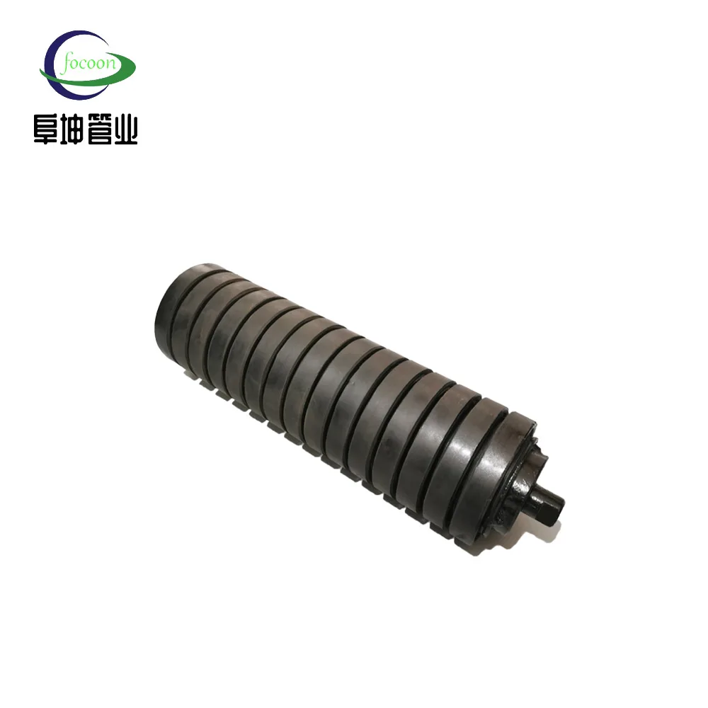 High Quality Conveyor Idler Roller Steel Grooved Large Conveyor Roller for Mining