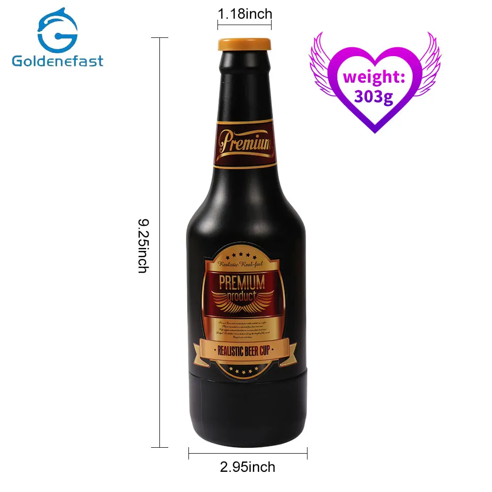 E-Fast 2019 new 100% waterproof Male Masturbation Cup Beer Bottle Shaped Aircraft Sexual Adult Products for Men