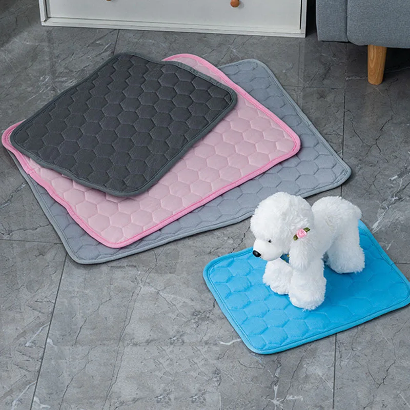 Summer Limited Pet Ice Pad Summer Cooling Silk Sleeping Pad , Pet Cat Dog Cooling Ice Pad for extra Large to Small Pet