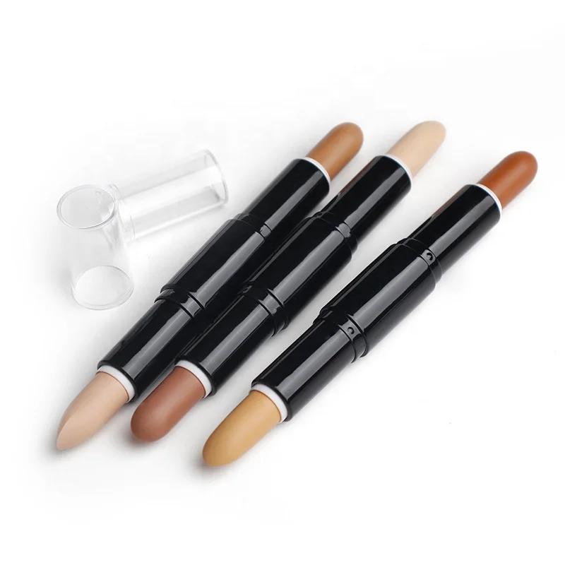 Waterproof Face Make Up Concealer Double Head Shape Tape Contour Concealer Foundation Stick Private Label Wholesale No Logo