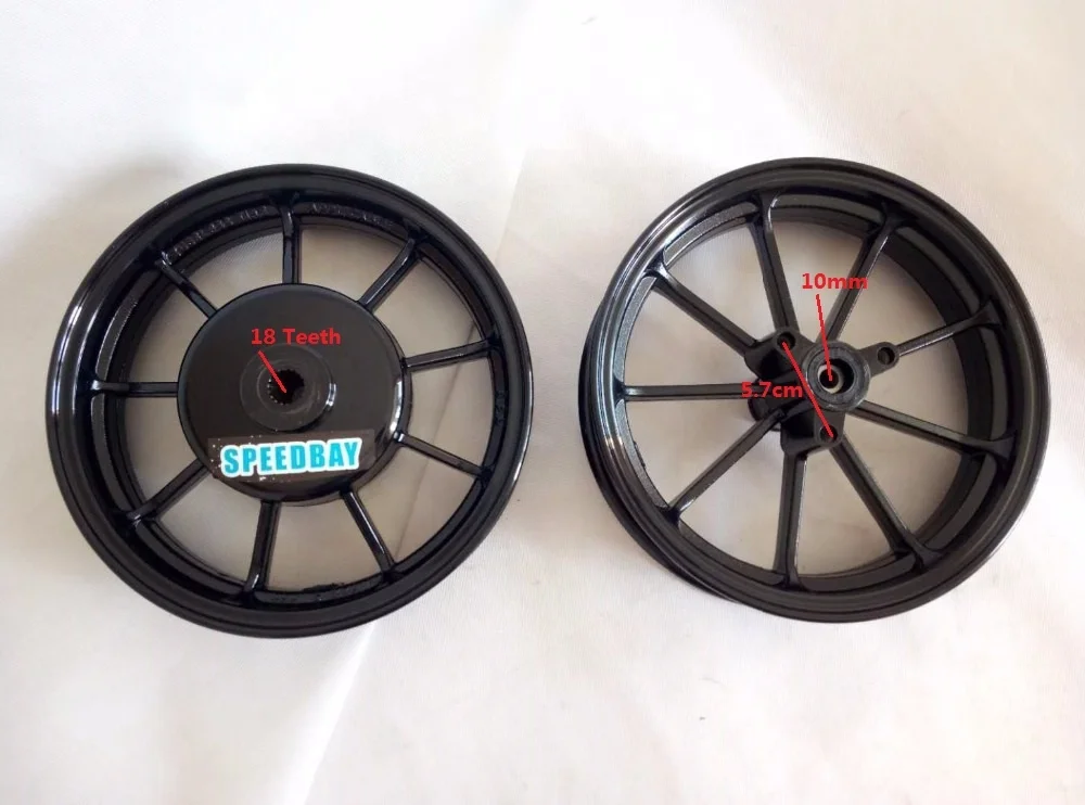 JOG FORCE RSZ 100 100cc 2,15x10 дюймов 6300, передний задний скутер, алюминиевые колесные диски для мотоцикла