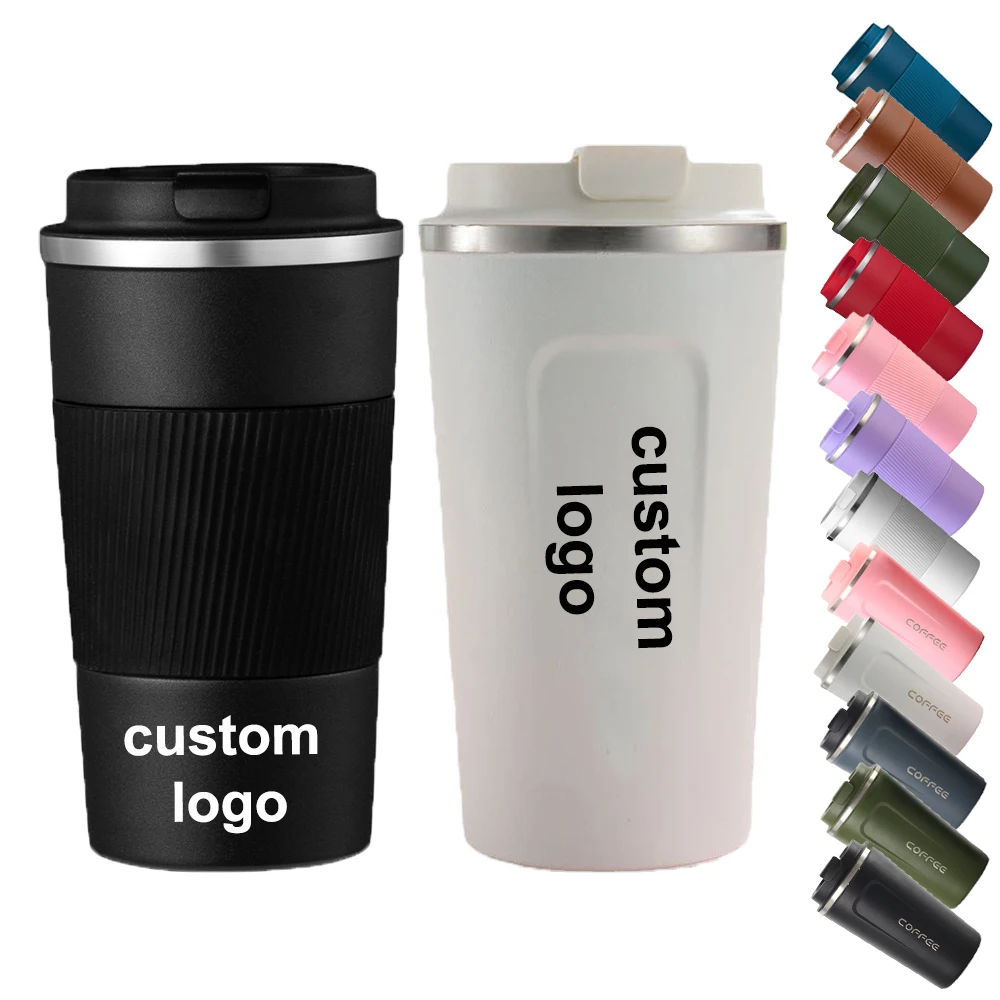 Double Wall 18/8 Stainless Steel Thermos Spill Proof Travel Cups 380ml 510ml Stainless Steel Vacuum Tea Coffee Travel Mug