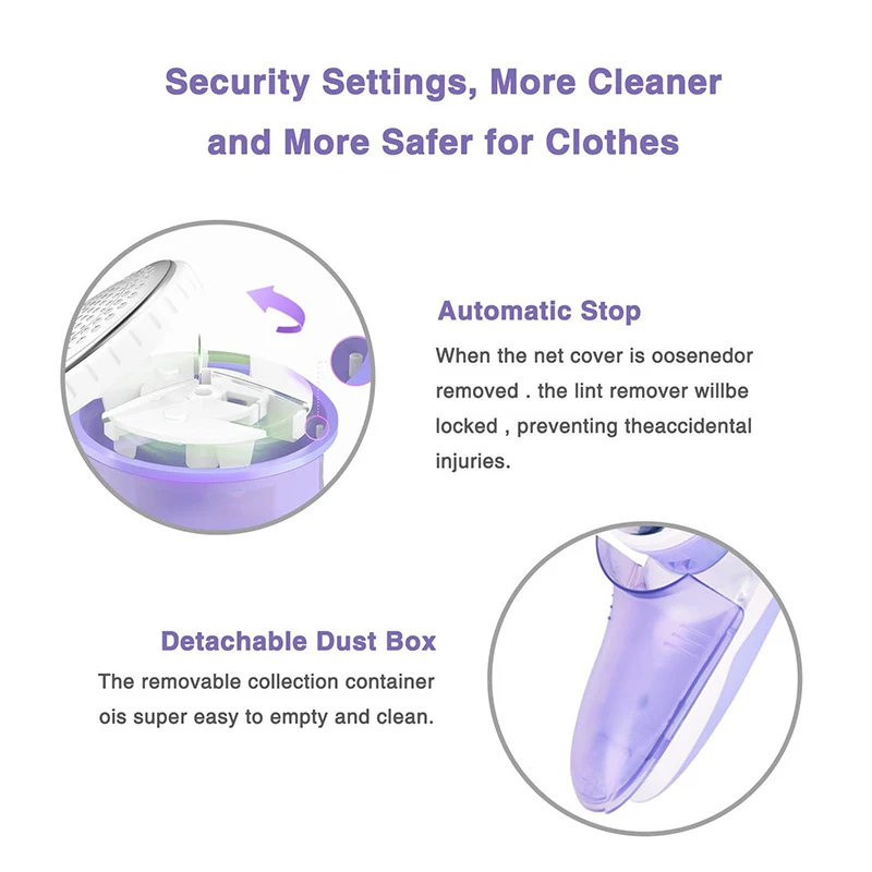 Mini Portable Fabric Sweater Fuzz roller dust remover clothes lint electric lint remover