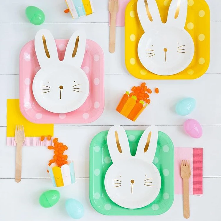 Biodegradable plate and cups set Party paper plates Party tableware