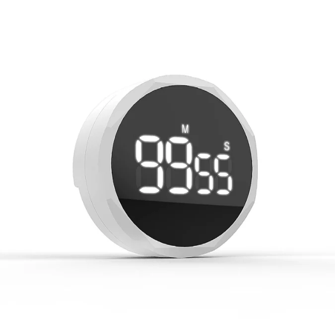 New Arrival Circular Knob Loud Digital Kitchen Countdown Timer Magnetic LED Large Display Countdown Timer