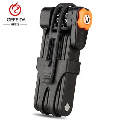 Folding bicycle lock the latest safety chain for the folding bicycle lock, lightweight and convenient amd20, 2020 new